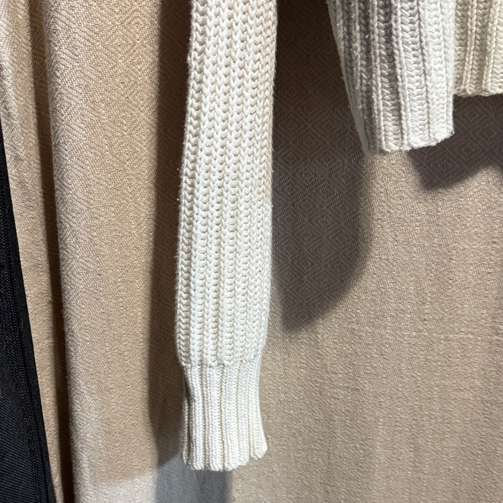 American Eagle Outfitters Cream Knit Henley Sweater - Picture 6 of 6